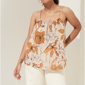 Banana Republic Ramie Floral Camisole